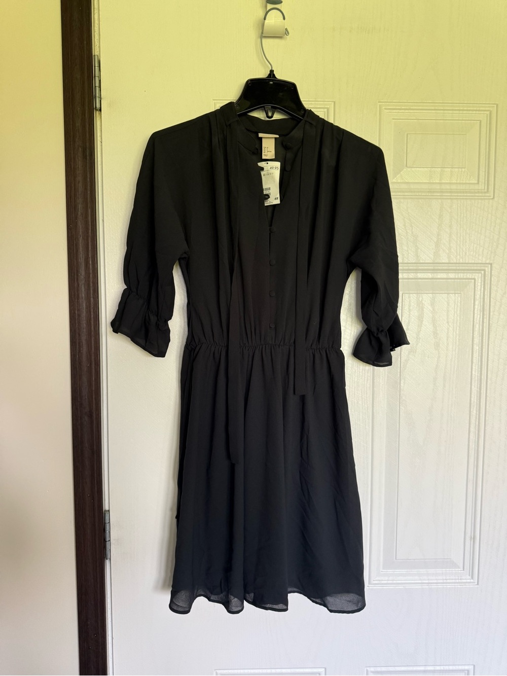 2 for $30 sale: NWT H&M black 3/4 sleeve semi sheer top dress 2